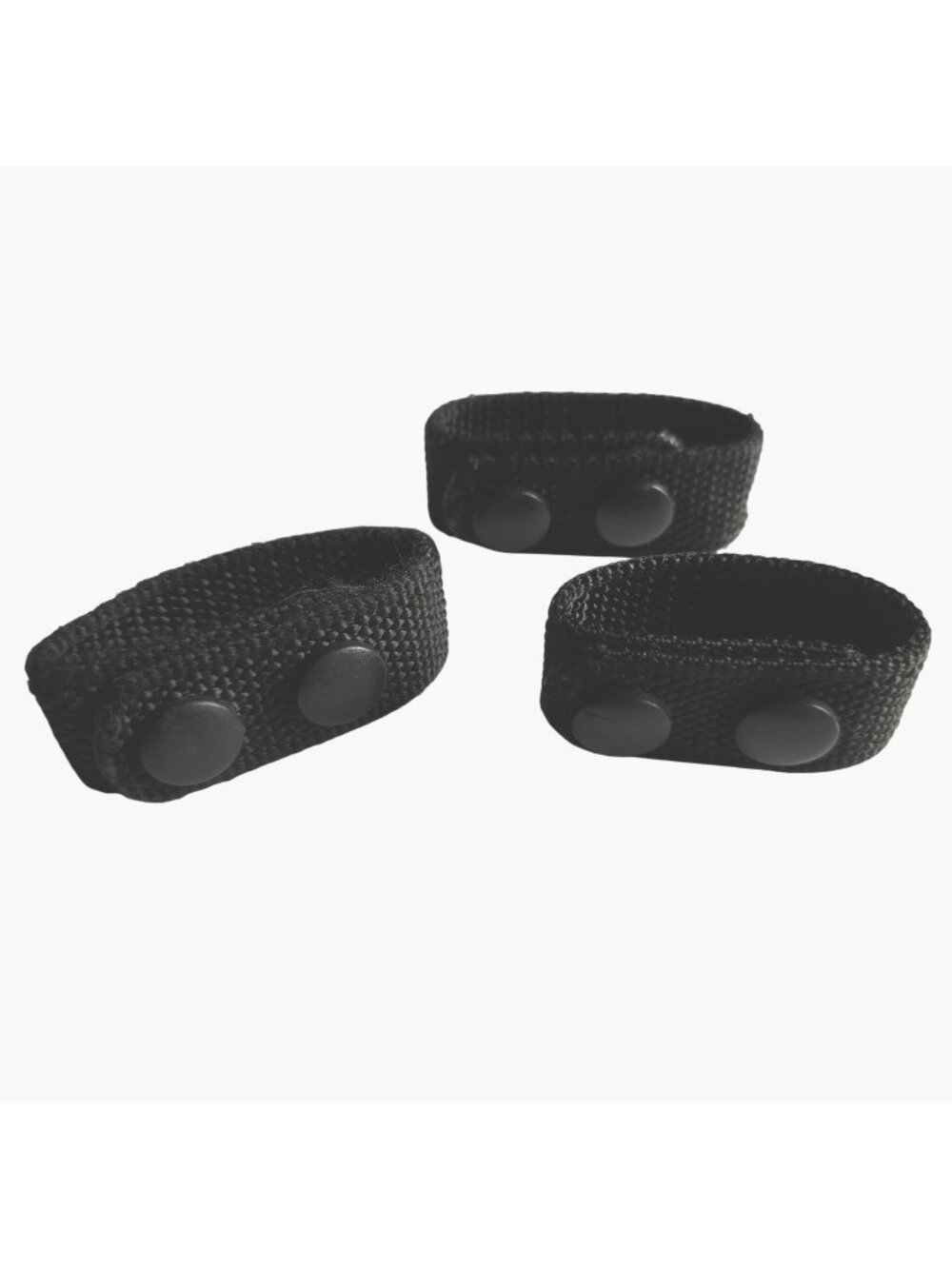 Bianchi AccuMold Belt Keepers Tactical Heavy Duty Black Woven Nylon Web Set of 3